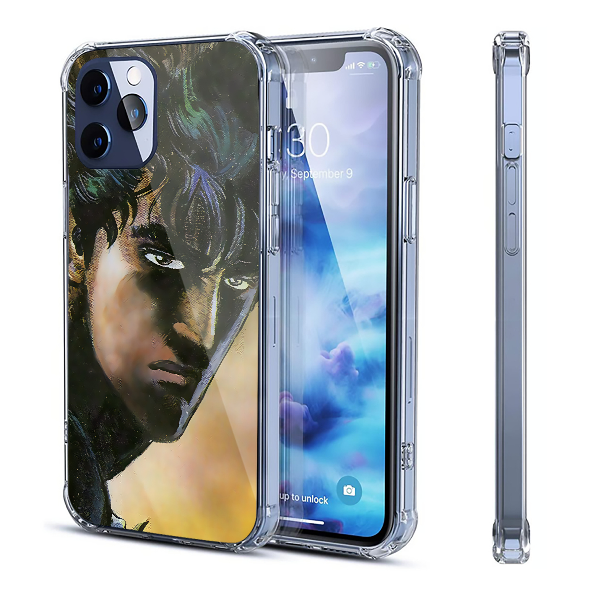 （画像用） 北斗の拳 Fist of the North Star 【iPhone 12シリーズ対応】透明スマホケース（クリアソフトケース）